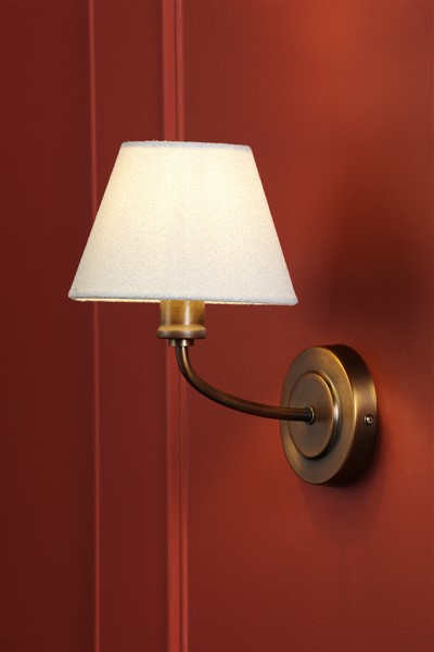 (image for) Laura Ashley Denston Wall Light Antique Bronze With Shade